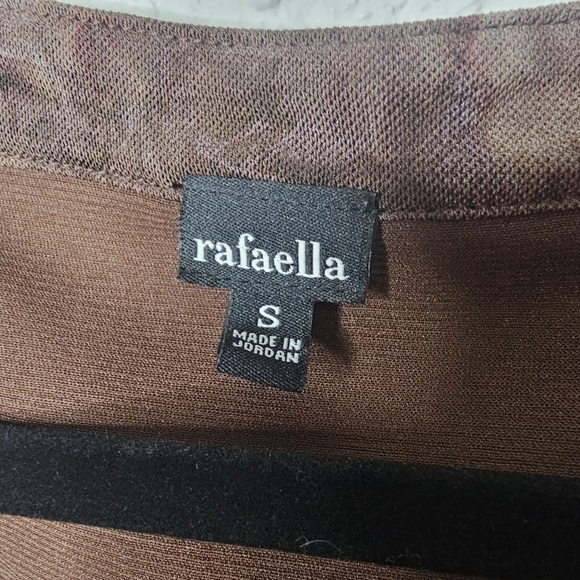 Rafaella Tank Top Womens Small Brown Tie Dye Pleat Front‎ Dark Fairy Grunge Y2K - Picture 3 of 8